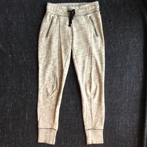AE Aerie Grey Zip Joggers